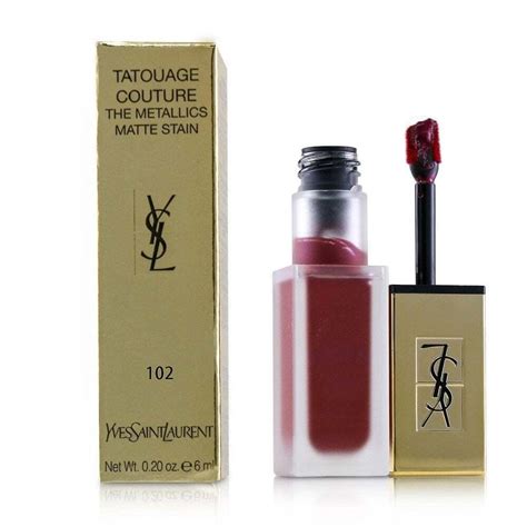 ysl 102 iron pink|Tatouage Couture The Metallics Lip Gloss .